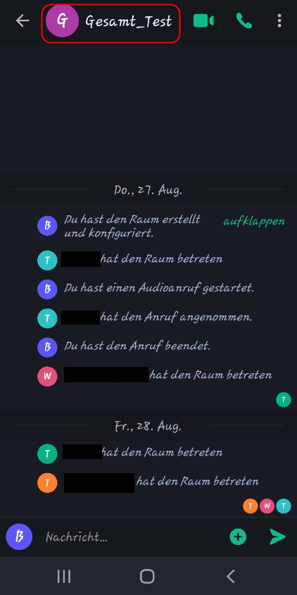 Das Anzeigen der Schaltfläche zum Steuern von Räumen.