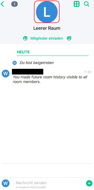 Das Anzeigen von Räumen im Verzeichnis