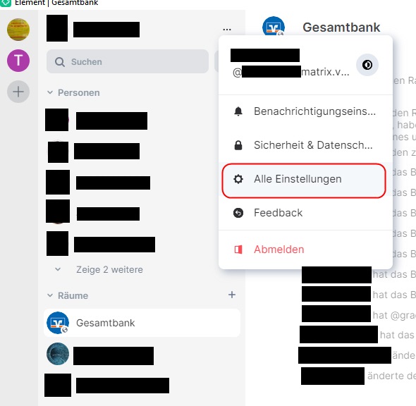 Das Anzeigen der Schaltfläche zum Steuern von Räumen.
