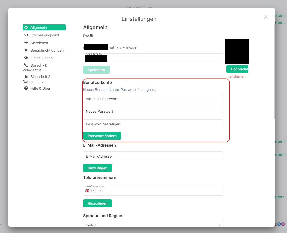 Anzeigen der Mitglieder in einem Raum